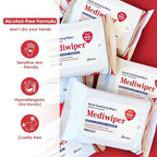 Mediwiper 500 Wipes Alcohol-Free Sanitizing Wipes Disinfecting Large Unscented - Image 2