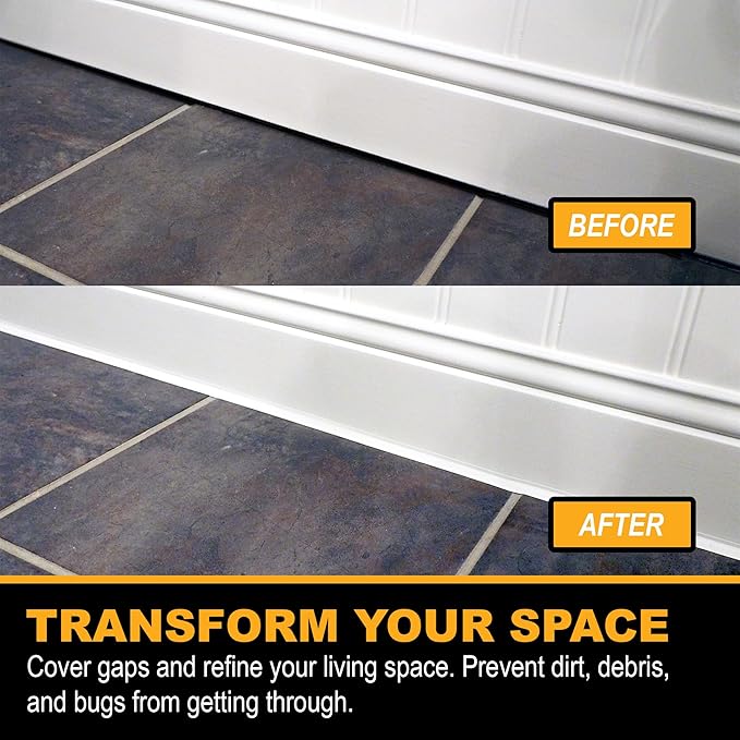 InstaTrim The Original Flexible Trim -10ft Dark Brown 3/4" Wide Caulk Tape - Image 10