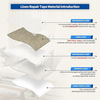 KING MOUNTAIN Linen Repair Patches, Self-Adhesive Fabric Patches, 4 X 63 inch - Image 3