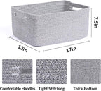 Large Storage Baskets for Shelves, Closet Organizers Bins for Clothes Blanket - Image 2