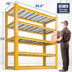 REIBII 72''H Garage Shelving 3010 LBS Storage Shelves Adjustable Metal Shelving - Image 3