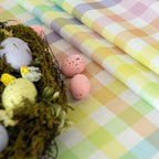 Waterproof Plaid Easter Tablecloth Fabric - Image 7