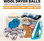 Wool Dryer Balls Organic Felt 6 Pack Laundry Fabric Softener, Extra Large - Image 4