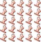 30 Pack Small Bull Clips 0.87 Inch Mini Metal Hinge Clips Binder Paper Hinge by Orcielo