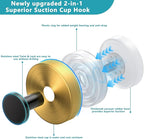 Suction Cup Hooks for Shower, Wreath Hanger for Front Door, Removable No Drill - Image 5