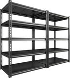 REIBII 72" H Garage Shelving Load 2500 LBS, Heavy Duty Storage Shelves by REIBII