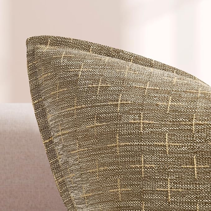 ZWJD 12x20 Pillow Covers Set of 2 Soft Polyester Textured Pillow Covers - Image 2
