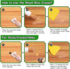 Furniture Markers Touch Up, 20 Colors Wood Filler Sticks, Wood Wax Crayons - Image 5