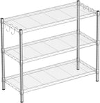 3-Shelf Adjustable Metal Shelf Wire Shelving Storage Rack by GuanRiver