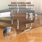 55“ x 46” Beveled Edge Glass Chair Mat - Image 3