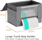 2 Pack Trash Bag Holder Dispenser, Oxford Cloth Garbage Bag Storage Organizer - Image 2