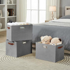 3-Pack Foldable Fabric Storage Bins - Image 5