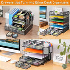 Marbrasse 3 Pack Desk Drawer Organizers - Image 6