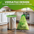 GREENWAY 13 Gallon Compostable Trash Bags Drawstring, 50 Bags, Heavy Duty Extra - Image 2