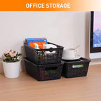 Plastic Storage Baskets With Lid, Storage Bins - Image 3