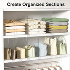 Shelf Dividers Purse Organizer for Closet: 12-Pack Acrylic Bag Storage - Image 3