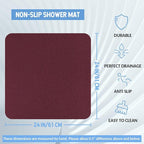 Non-Slip Bathtub Mat, Anti Slip Shower Mat, Fast Drying Bathtub Mats, Foot - Image 2