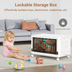 BROVIEW 480Qt Lockable Stackable Storage Bins - Image 5