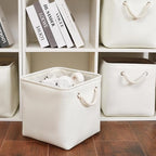 11 x 11 Inch Storage Cubes, 6 Pack Large Collapsible Fabric Storage Bin - Image 4