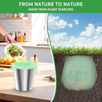 1.6 Gallon Handle Tie Compostable Food Scrap Bags - Image 5