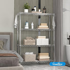 4-Shelf Adjustable Metal Shelf Wire Shelving Unit Storage Rack Display Shelf - Image 8