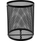 Global Industrial Outdoor Diamond Steel Trash Can - Image 4