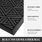 Yimobra Large Door Mat 36x24, All-Weather Waterproof Non-Slip Welcome Matt - Image 2