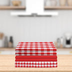 Kitchen Towels Set of 6 Soft Premium Cotton Highly Absorbent Dish Towels 18x28 - Image 5