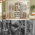 Aheaplus Closet System, 4-9Ft Closet Organizer - Image 6