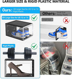 10 Pack Hard Sturdy Thickened Rigid XX Large Shoe Storage Organizer - Image 5