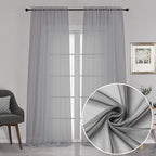 Chyhomenyc 120 Inch Long Sheer Curtains by Chyhomenyc