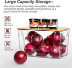 Pantry Organizers Storage, 2 Pack Stackable Kitchen Counter Bins - Image 3