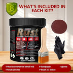 4-in-1 Rust Converter & Metal Primer, 34 Fl Oz Black Rust Inhibitor Paint - Image 8