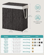 SONGMICS Laundry Hamper with Lid, 110L Clothes Hamper with 2 Removable Liner - Image 6
