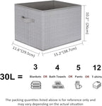 WUIKE Closet Storage Bins, Trapezoid Storage Boxes - Image 2