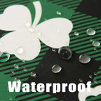 Gingham St Patricks Day Tablecloth Fabric - Image 4