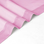 Chyhomenyc Pink Sheer Curtains 54 Inch Long 2 Panels, Light Filtering Rod - Image 7