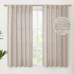 YoungsTex Linen Curtains 48 Inch Length by YoungsTex