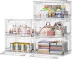 BROVIEW Clear Stackable Storage Bins Drawers, Open Front Large Plastic Storage by BROVIEW-EnjoytheArtofLife