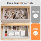 A-LuGei 【Military Grade】 Drawer Organizer, 【】 Clear Makeup organizer - Image 7
