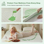 Waterproof Mattress Protector, Full Size Mattress Pad Fitted 6-15" Deep Pocket - Image 3