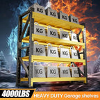 4000LBS Storage Shelves Heavy Duty, 4 Tier Adjustable Shelf, Garage Storage - Image 3