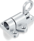 8 Packs Self-Closing Latches，Silver Gray Spring Door Lock，Resilient Bolt Latch - Image 8