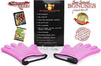 KITCHEN PERFECTION Silicone Smoker Oven Gloves -Extreme Heat Resistant BBQ - Image 4