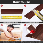 10Ft Carpet Floor Transition Strip, Self Adhesive Floor Edging Trim Strip - Image 6
