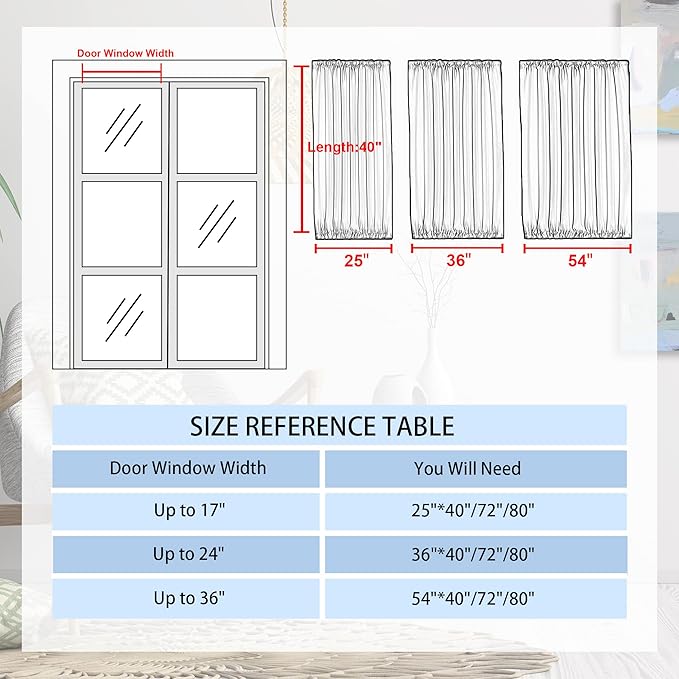 DWCN French Door Curtains – Rod Pocket Thermal Curtain - Image 6