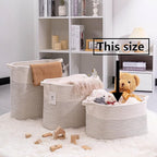 Medium and Large Woven Basket//With Handle, Used - Image 9