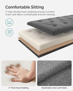 SONGMICS Storage Ottoman Bench, Foot Rest - Image 5