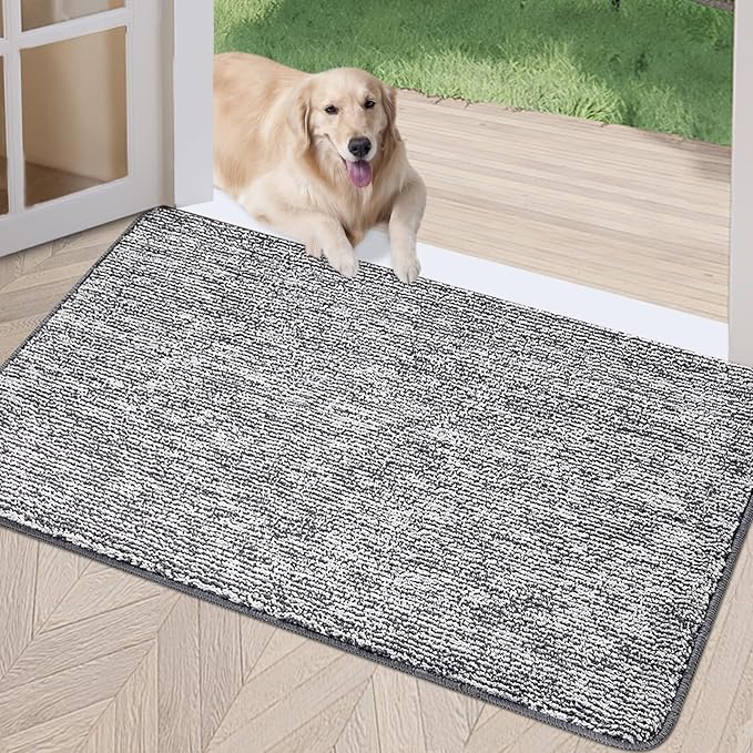 REFETONE Indoor Doormat, Front Door Mat 20"x32" Absorbent Rubber Backing Non by Refetone
