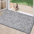 REFETONE Doormat, Indoor Absorbent Non Slip Dark Grey Doormat, Resist Dirt by Refetone